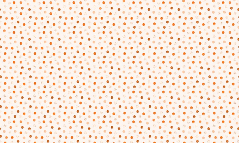 Warm Orange Dot Pattern by Michele Channell — canvas wall art
