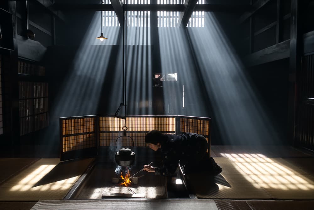 Peaceful Japanese Hearth by Tatsuki Ito — canvas wall art