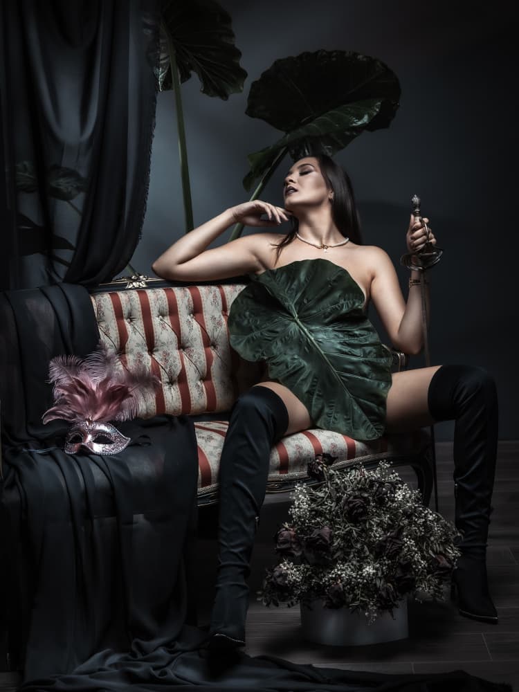 Mysterious Botanical Allure by Robert Girmencea — canvas wall art
