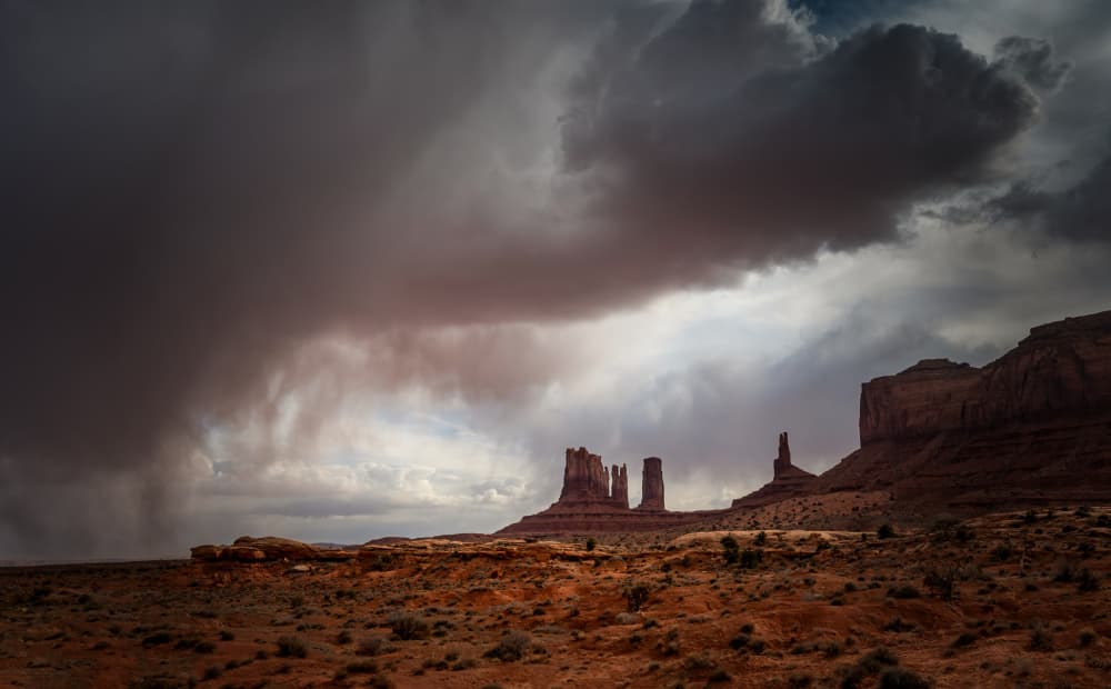 Dramatic Desert Storm by Jimmy Yang — canvas wall art