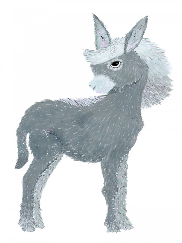 Sweet Little Donkey by Lynnda Rakos — canvas wall art