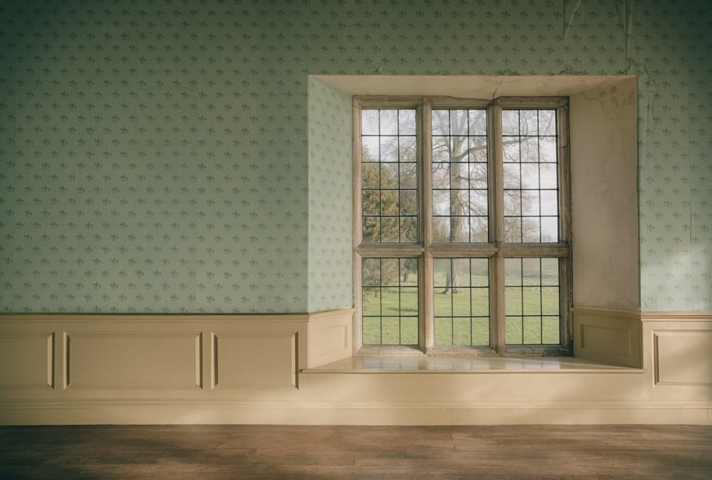 Historic Room Garden View by Sarah Brooke — canvas wall art