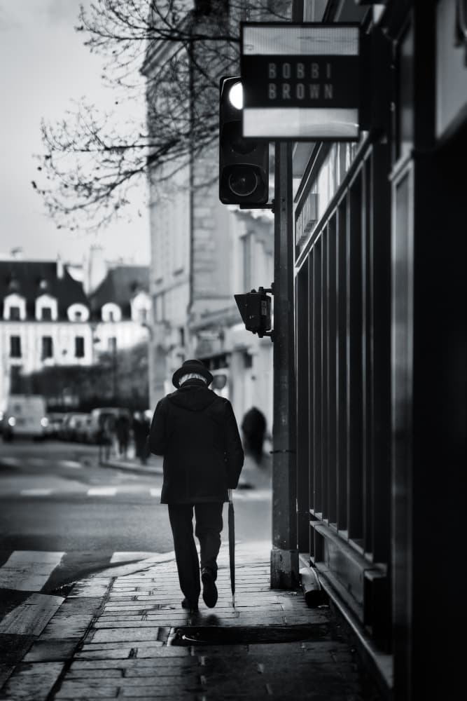 Solitary City Walk by Javier de la Torre — canvas wall art
