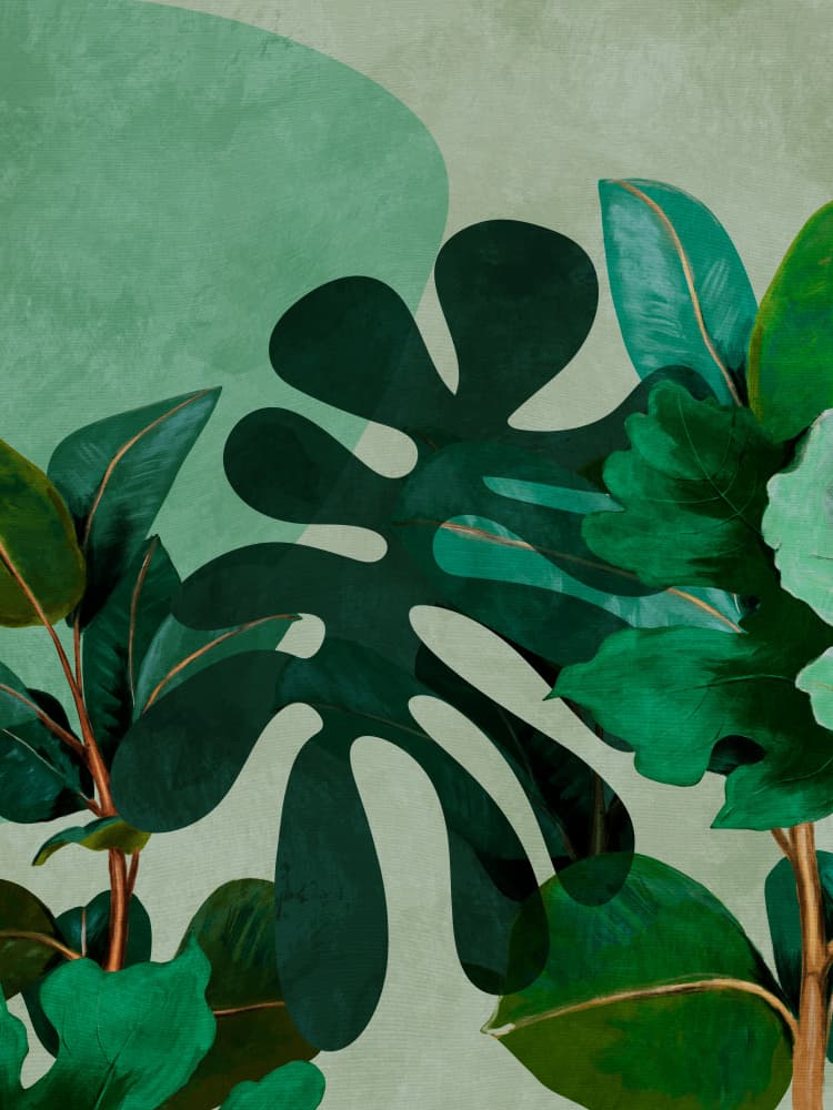 Leaves More 8 Kopie by Ana Rut Bre — canvas wall art