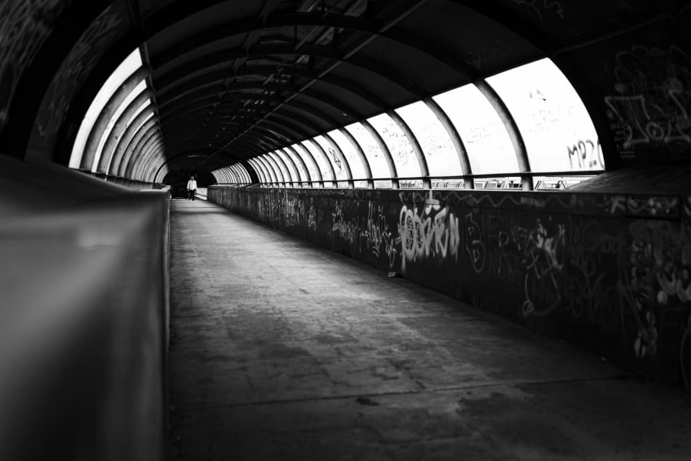 Solitary Urban Path by Marija Kordić — canvas wall art