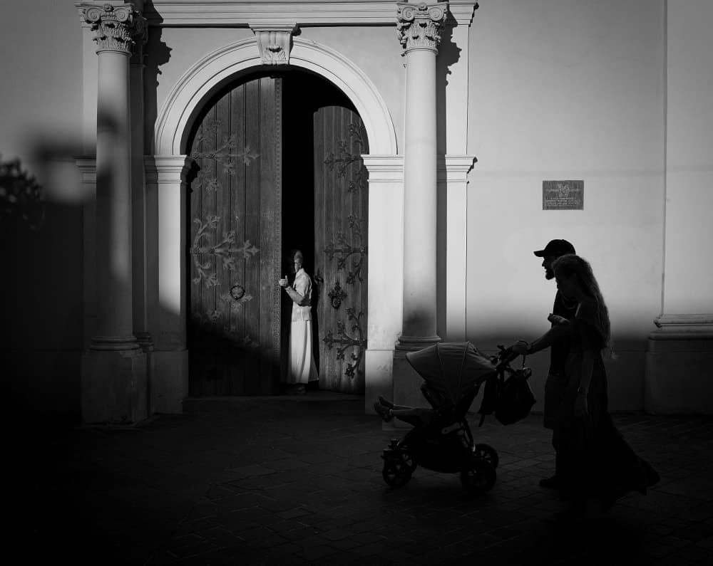 Doorway Light Street Life by Milan Uhrin AFIAP AZSF — canvas wall art