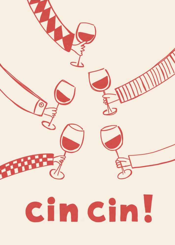 Cin Cin Cheers by Rio Soléy — canvas wall art