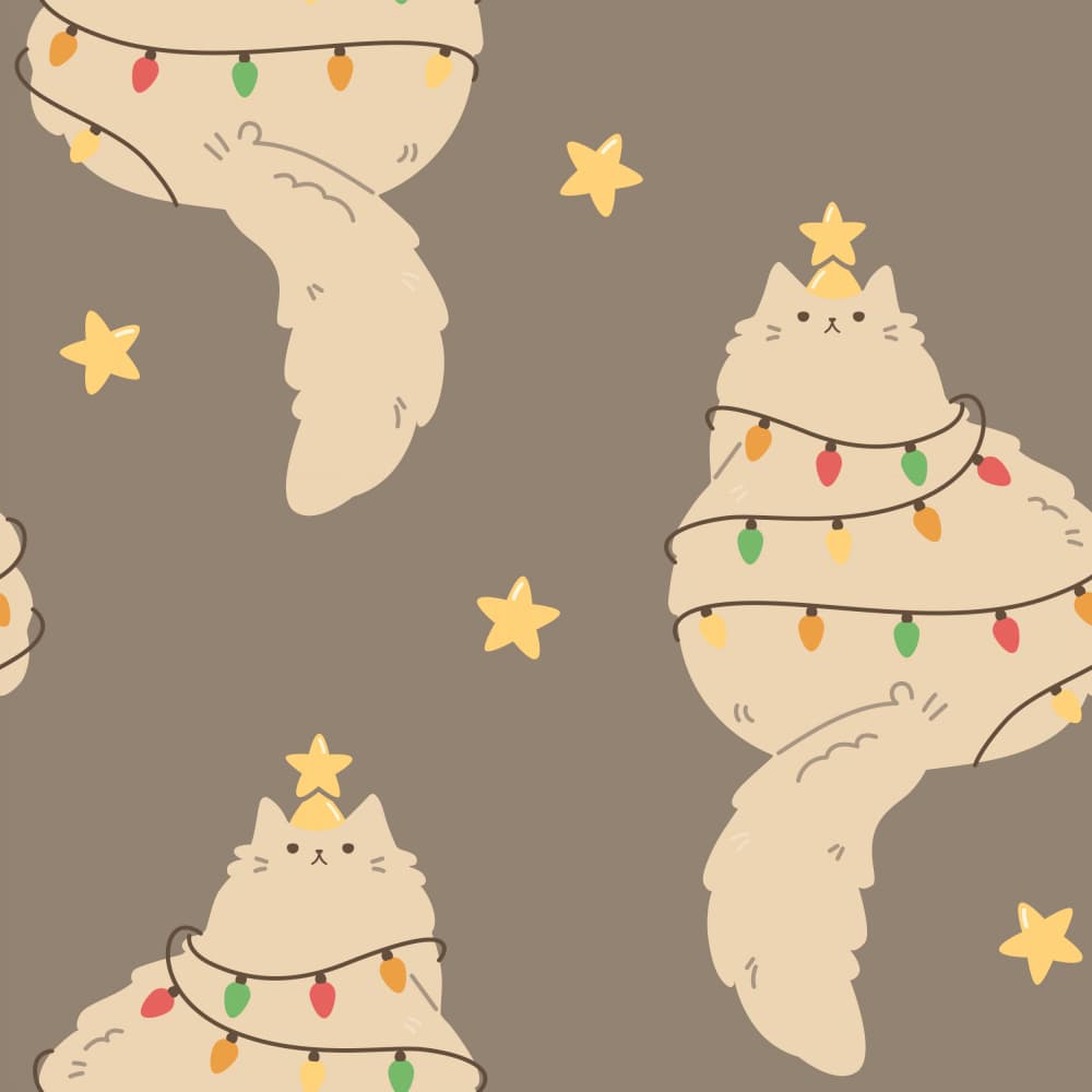 Cozy Christmas Cats by Weronika Gross — canvas wall art