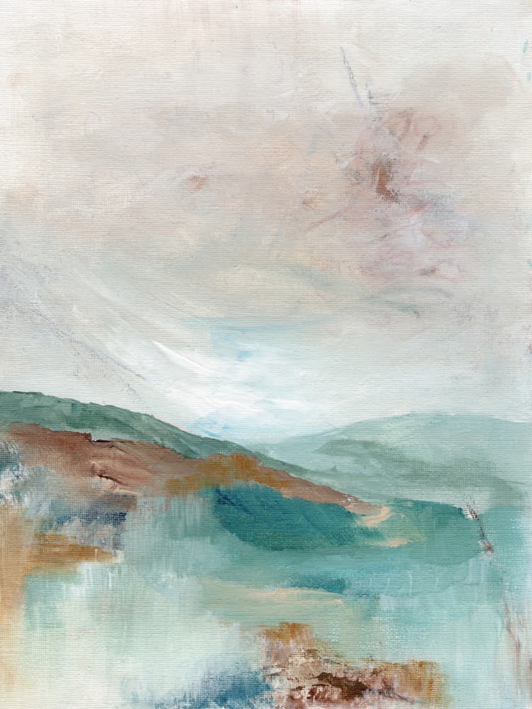 Serene Abstract Landscape by Nikita Jariwala — canvas wall art