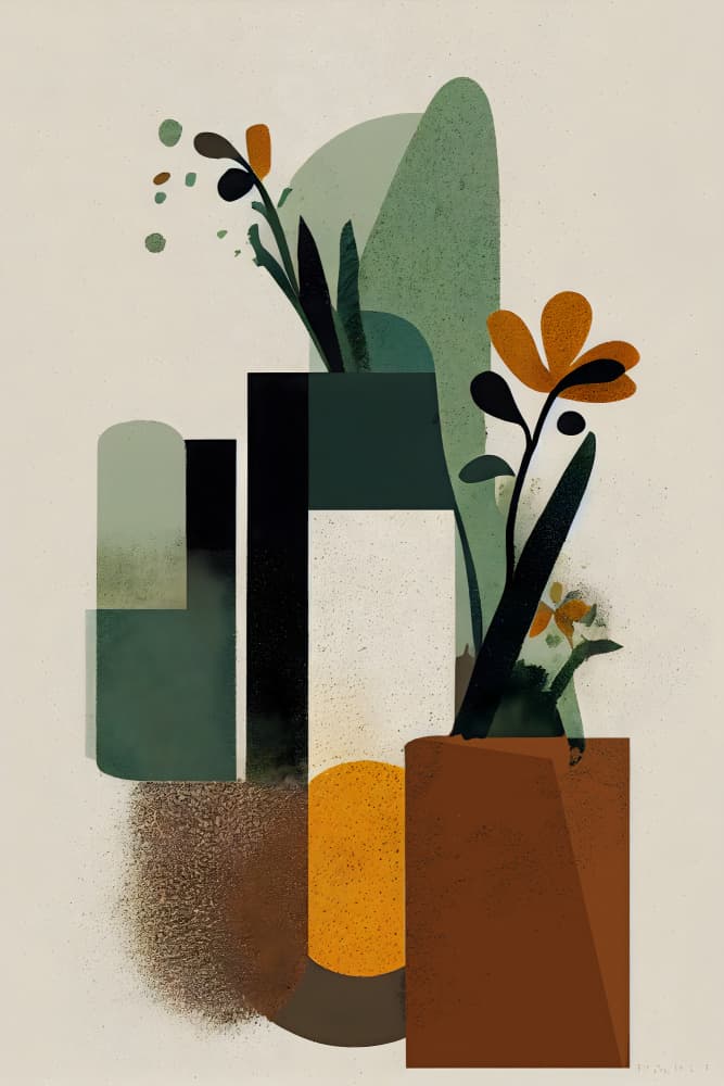 Abstract Garden Vista by Treechild — canvas wall art