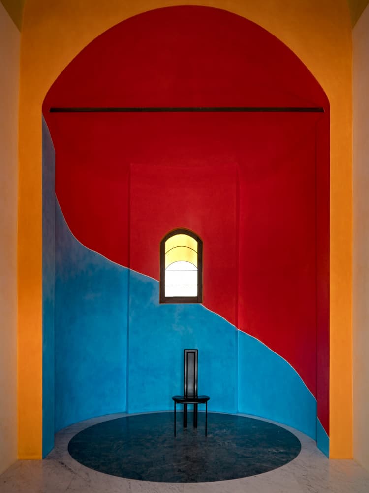 Vibrant Arched Interior by Roberto Parola — canvas wall art
