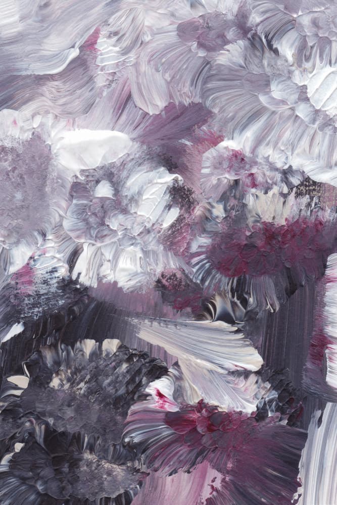 Floral Expressionist Brushstrokes by uplusmestudio — canvas wall art
