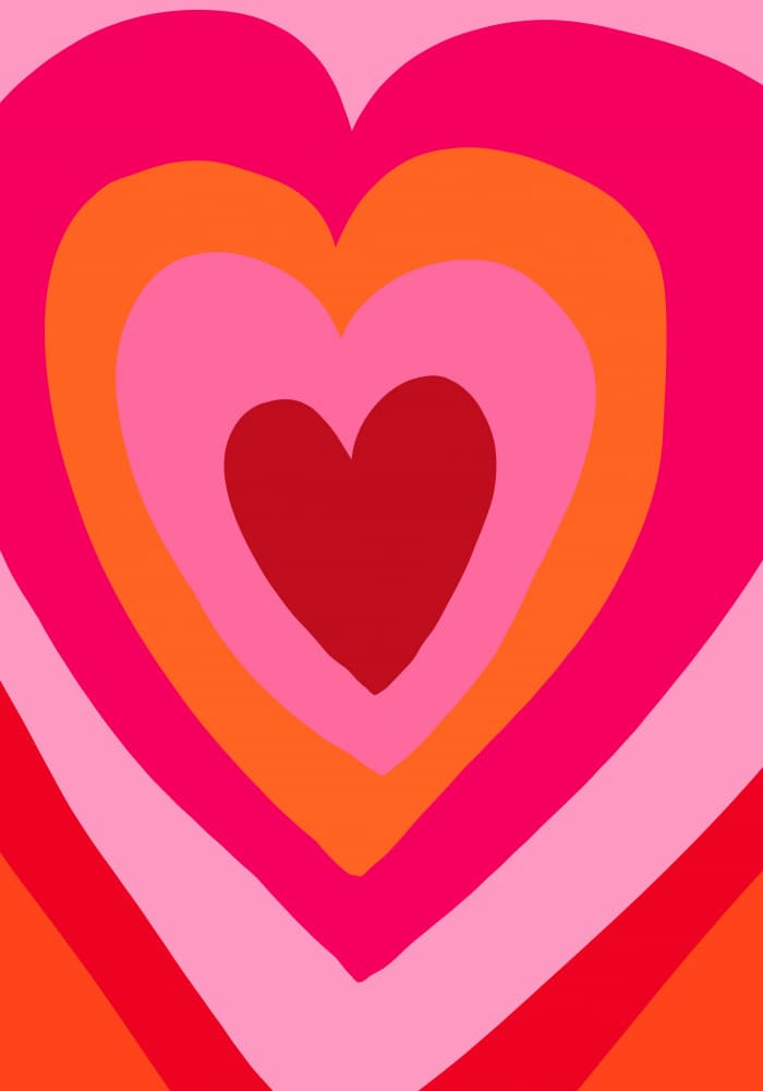 Heart Layers Harmony by Athene Fritsch — canvas wall art