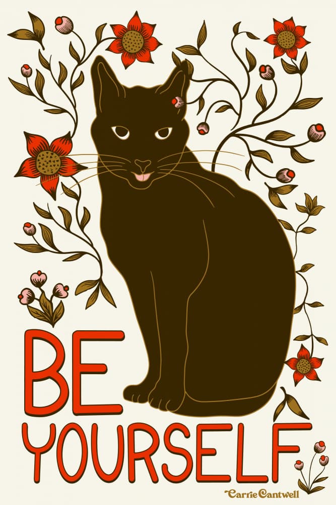 Be Yourself by Carrie Cantwell — canvas wall art