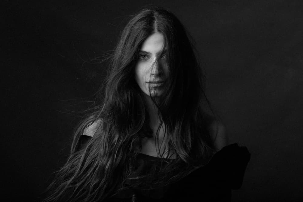 Mysterious Dark Portrait by Mehdi Mokhtari — canvas wall art