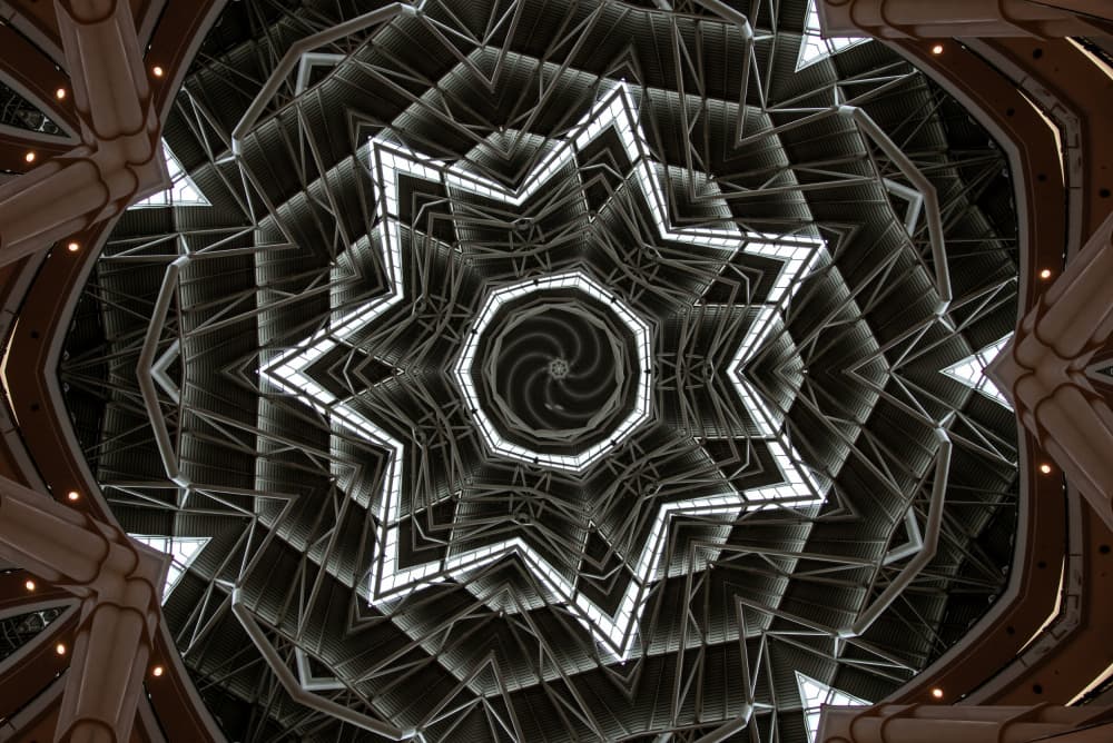 Geometric Dome Ceiling by Miro Susta — canvas wall art