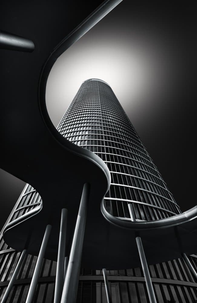 Modern Tower Perspective by Antoni Figueras — canvas wall art