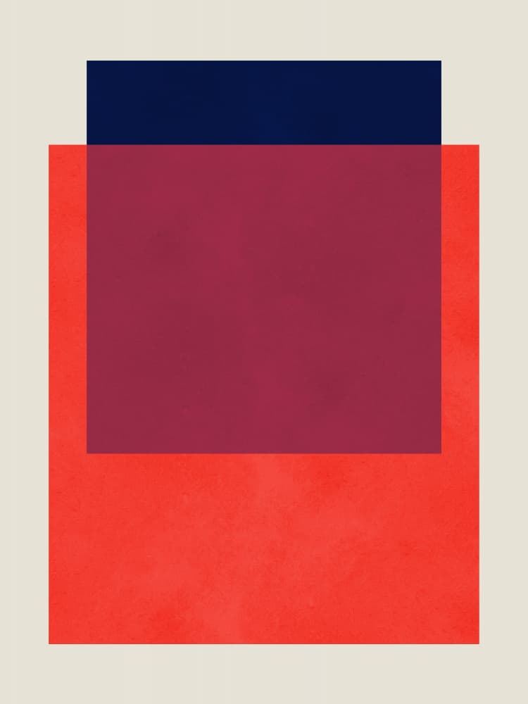 Geometric Color Blocks by Vitor Costa — canvas wall art