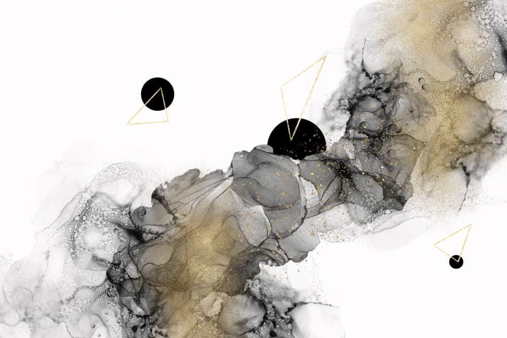 Modern Black Gold Abstract by Melanie Viola — canvas wall art
