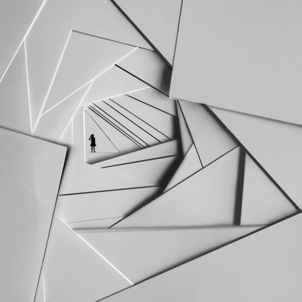 Abstract Spiral Path by Hadi Malijani (Malenjani) — canvas wall art