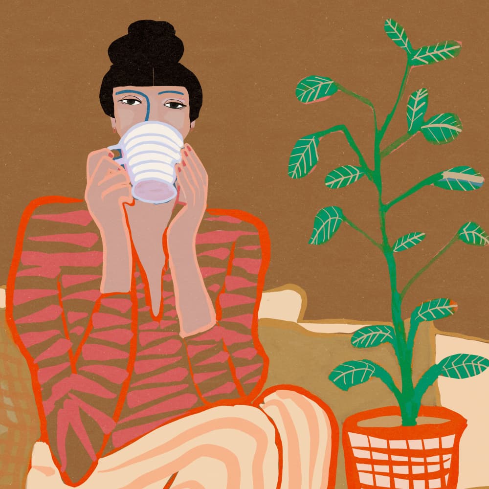 Cozy Coffee Morning by Sharyn Bursic — canvas wall art