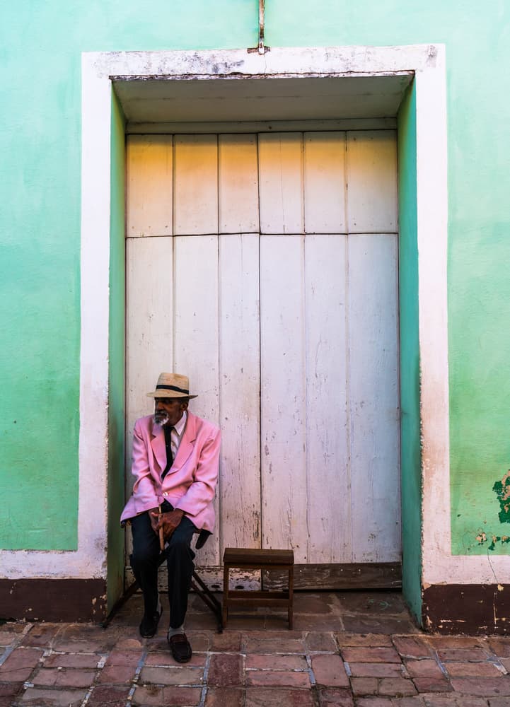 Cuban Gentleman Pink Suit by Eunice Kim — canvas wall art