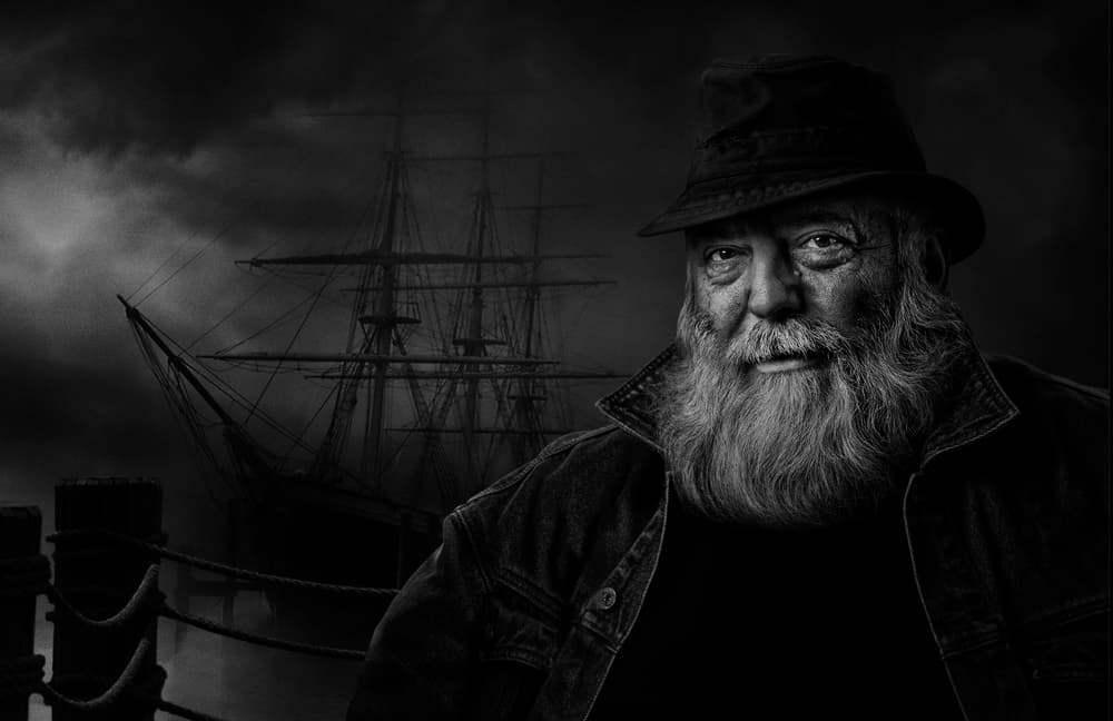 Old Mariner Dark Ship by Claude Brazeau — canvas wall art