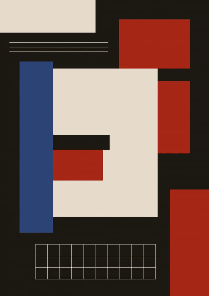 Bold Geometric Abstract by FINE FINE STUFF — canvas wall art