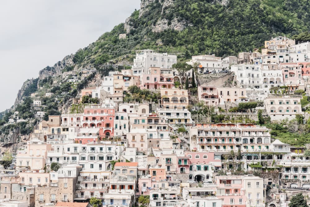 Positano Hillside Village by Photolovers — canvas wall art