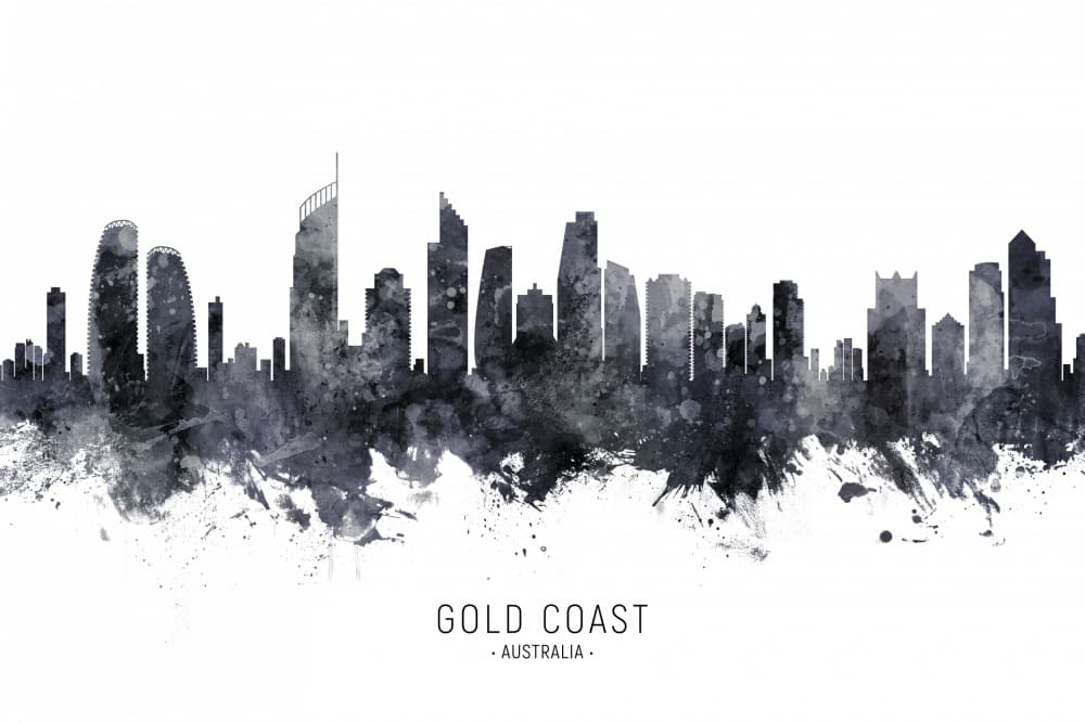 Gold Coast Urban Abstract by Michael Tompsett — canvas wall art