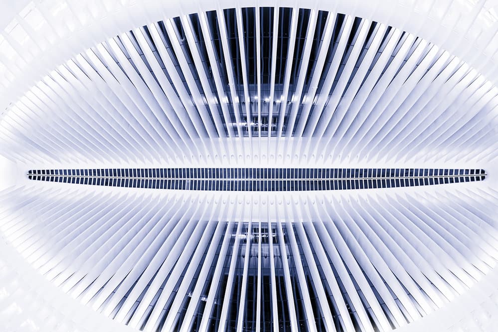 Futuristic White Structure by Martin Fleckenstein — canvas wall art