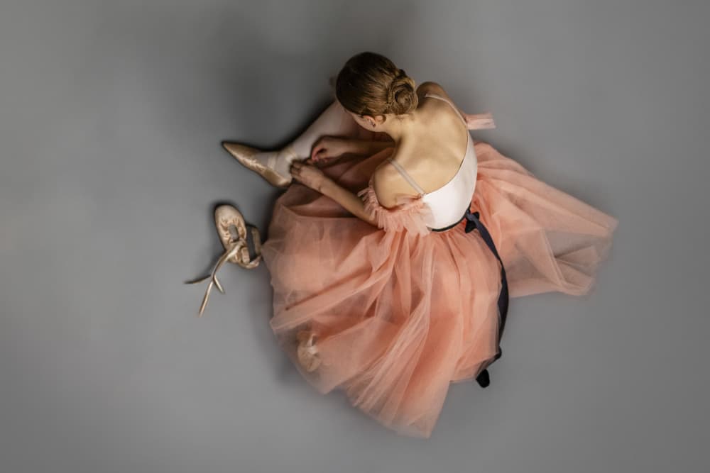 Pink Tutu Ballerina by Normunds Kaprano — canvas wall art