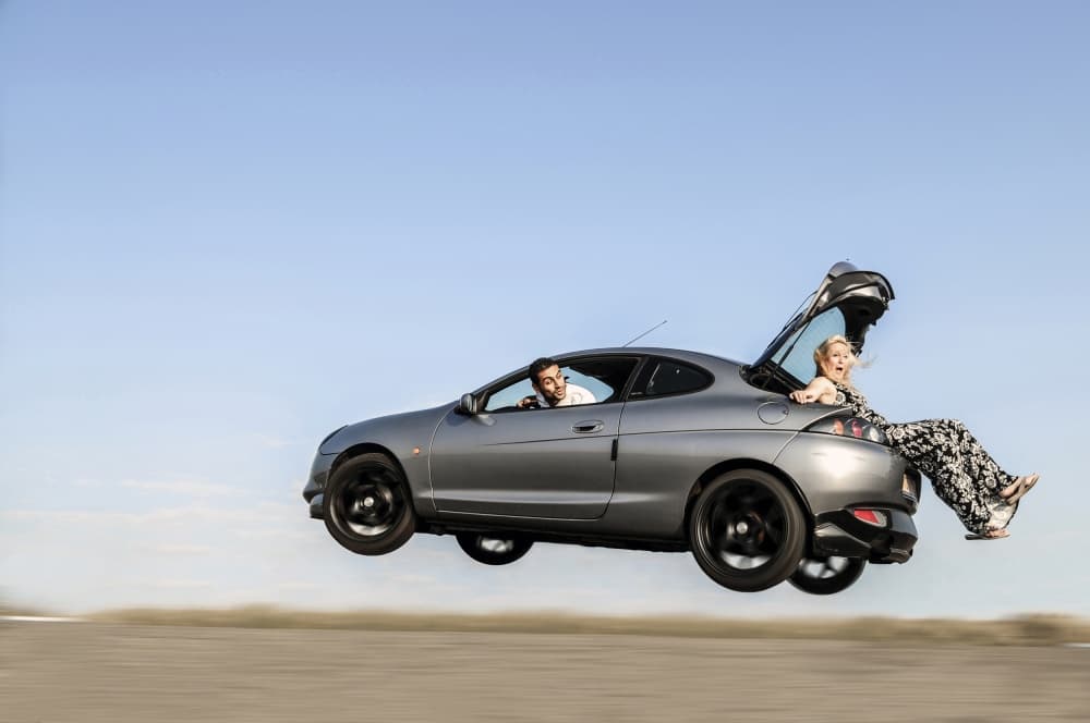 Flying Car Adventure by Karim Aboukelela — canvas wall art