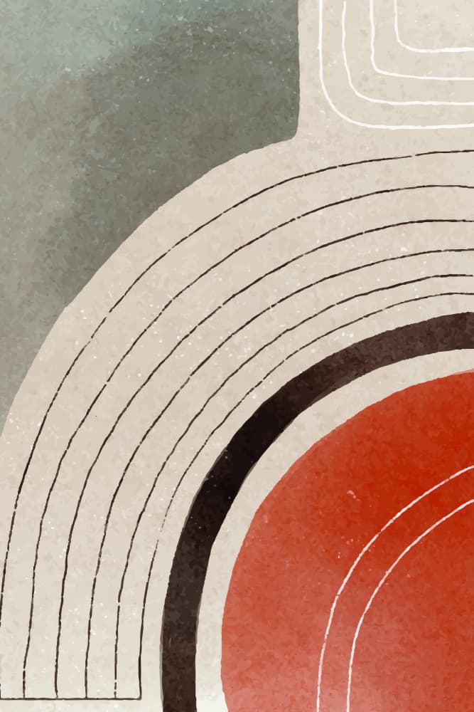Earthy Abstract Arches by jay stanley — canvas wall art