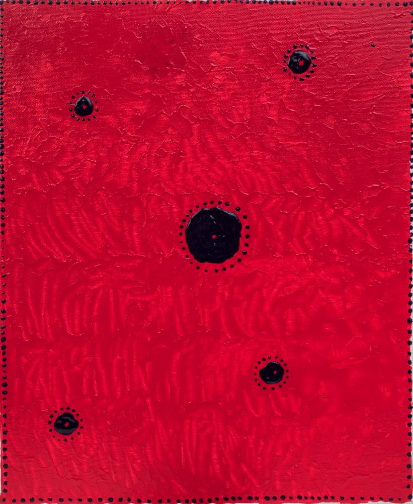 Bold Red Dots by Lorenzo A Roe — canvas wall art