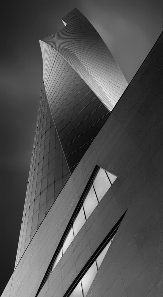 Sleek Urban Geometry by Ahmed Thabet — canvas wall art