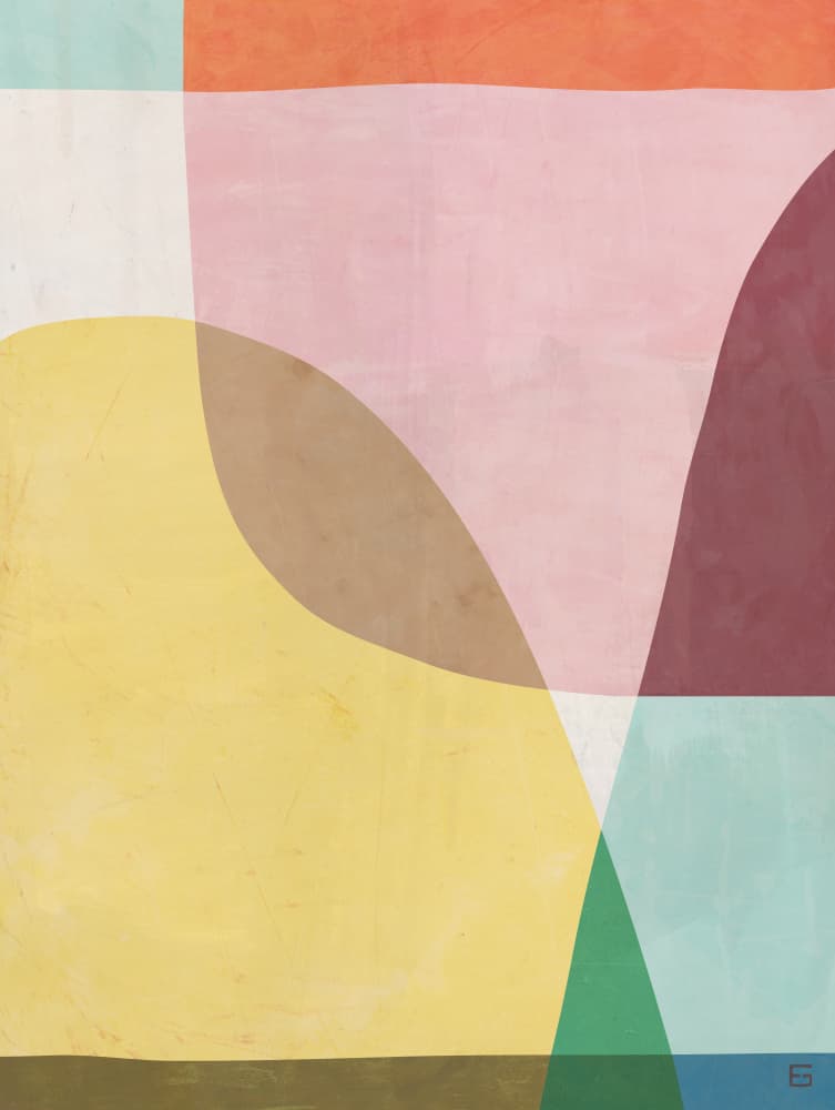 Serene Abstract Forms by Ellen Greup — canvas wall art