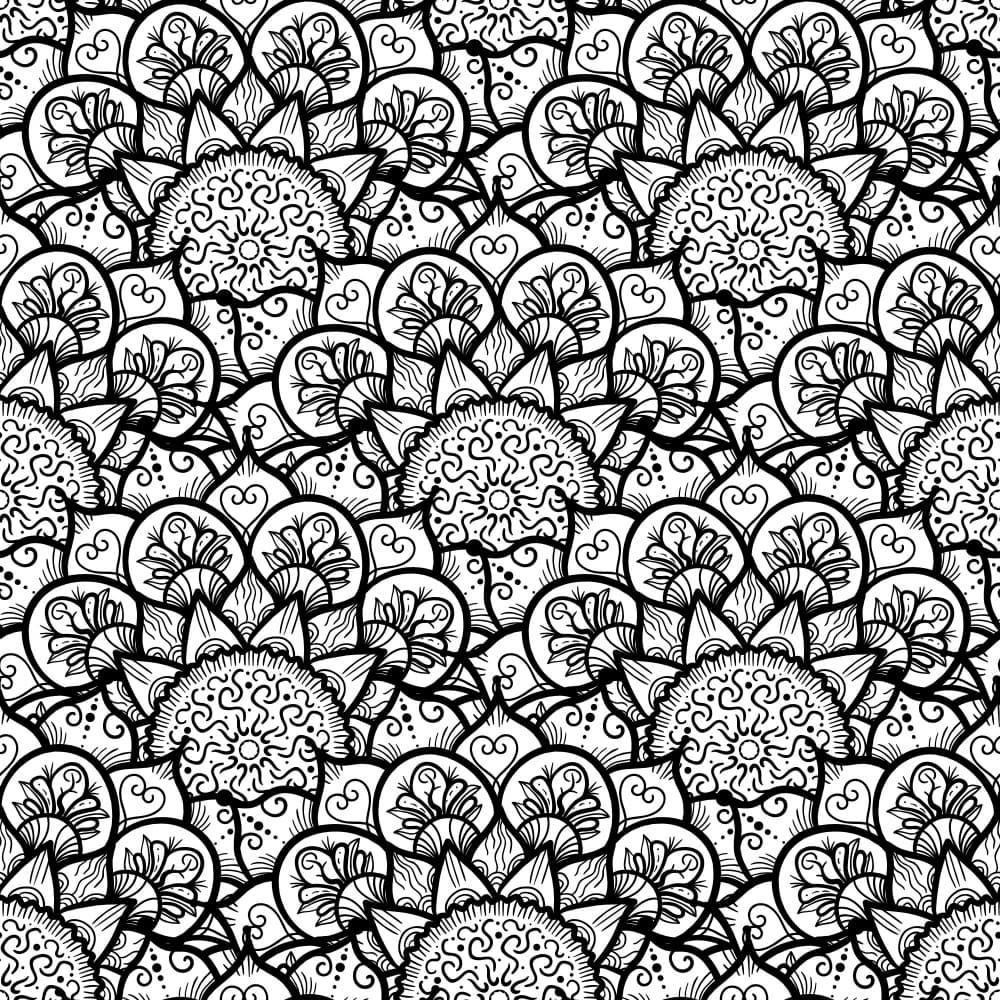 Ornate Mandala Pattern by Marika Barsrsind — canvas wall art