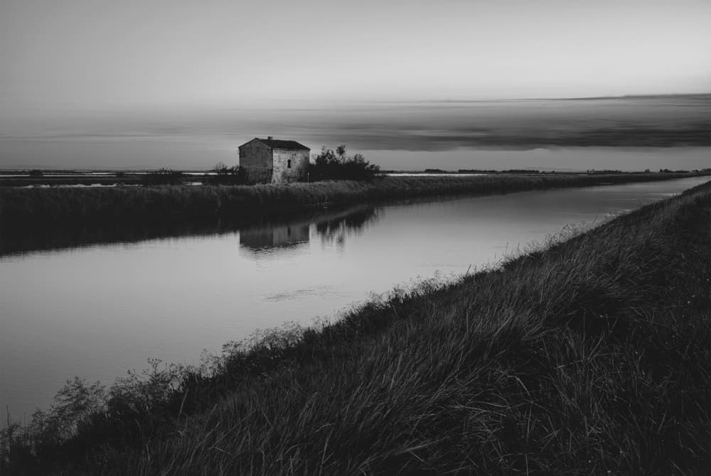Solitary House Dusk by Alexander Jikharev — canvas wall art