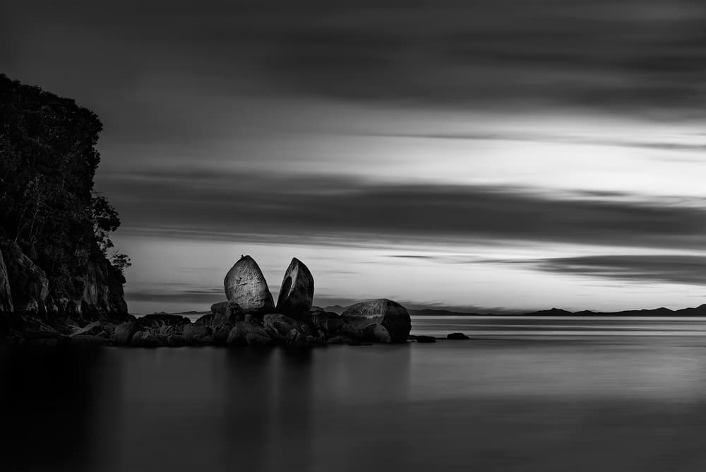 Split Rock Horizon Calm by Yan Zhang — canvas wall art