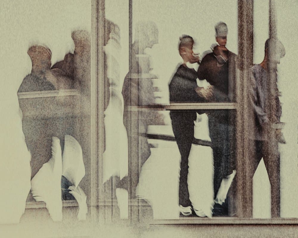 Blurred Urban Figures by The Jar - Geir Jartveit — canvas wall art
