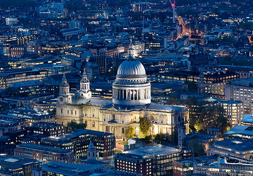 London St Pauls Night View by Ahmed Lashin — canvas wall art