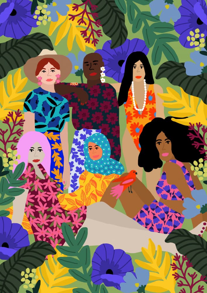 We Support Each Other by Rafaela Mascaro — canvas wall art