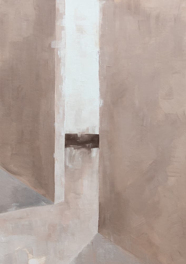 Minimalist Neutral Forms by Livia Frigo — canvas wall art