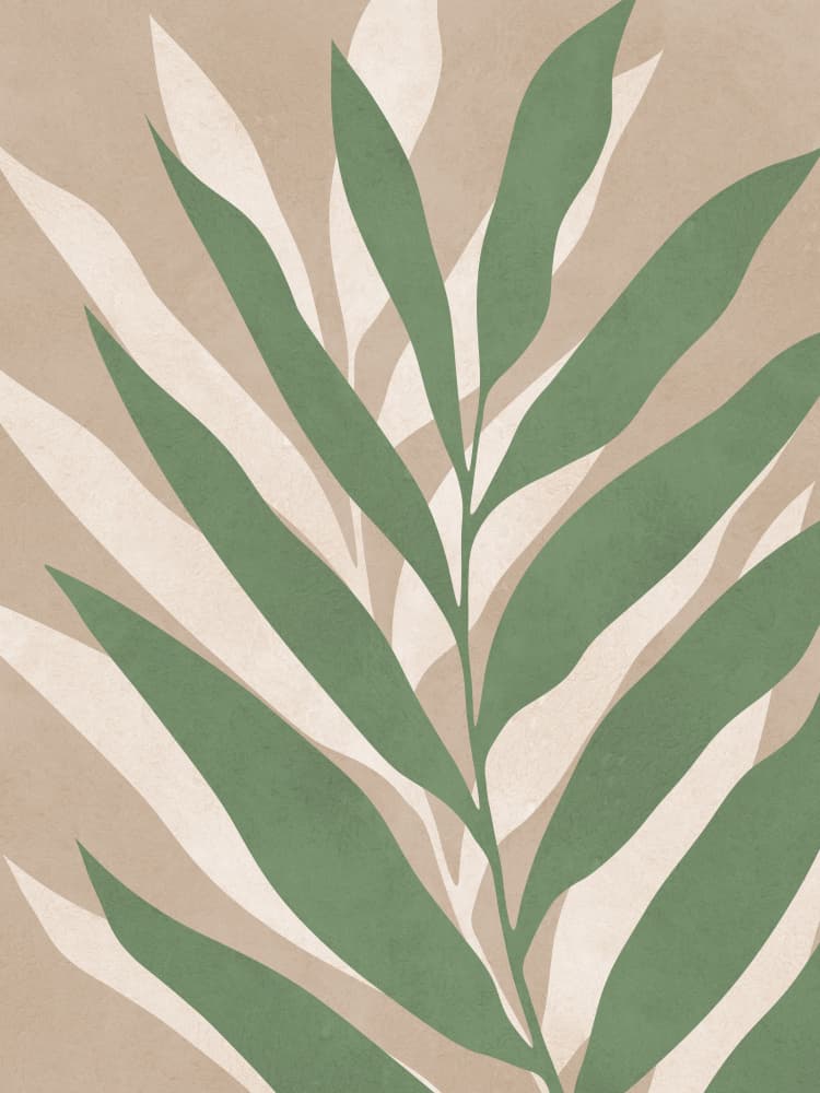 Soft Palm Leaves by Vitor Costa — canvas wall art