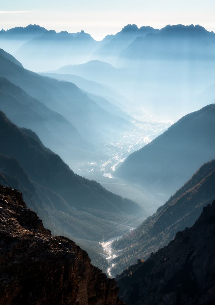 Misty Mountain Valley by Richard Beresford Harris — canvas wall art
