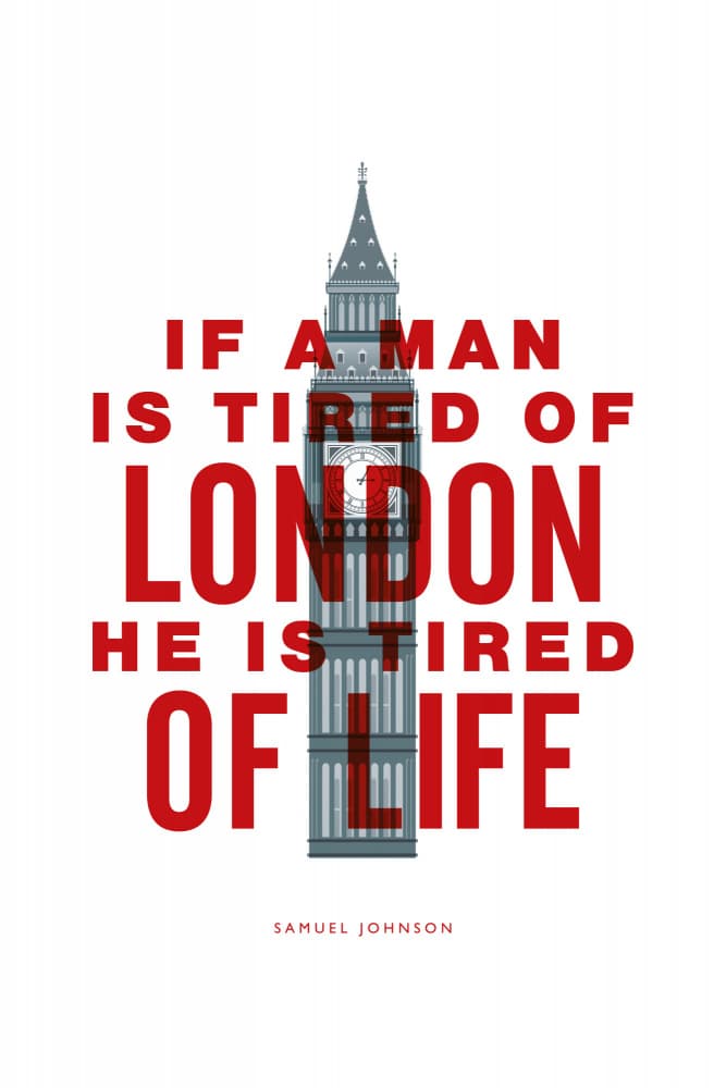 London Travel Quote by Brett Wilson — canvas wall art