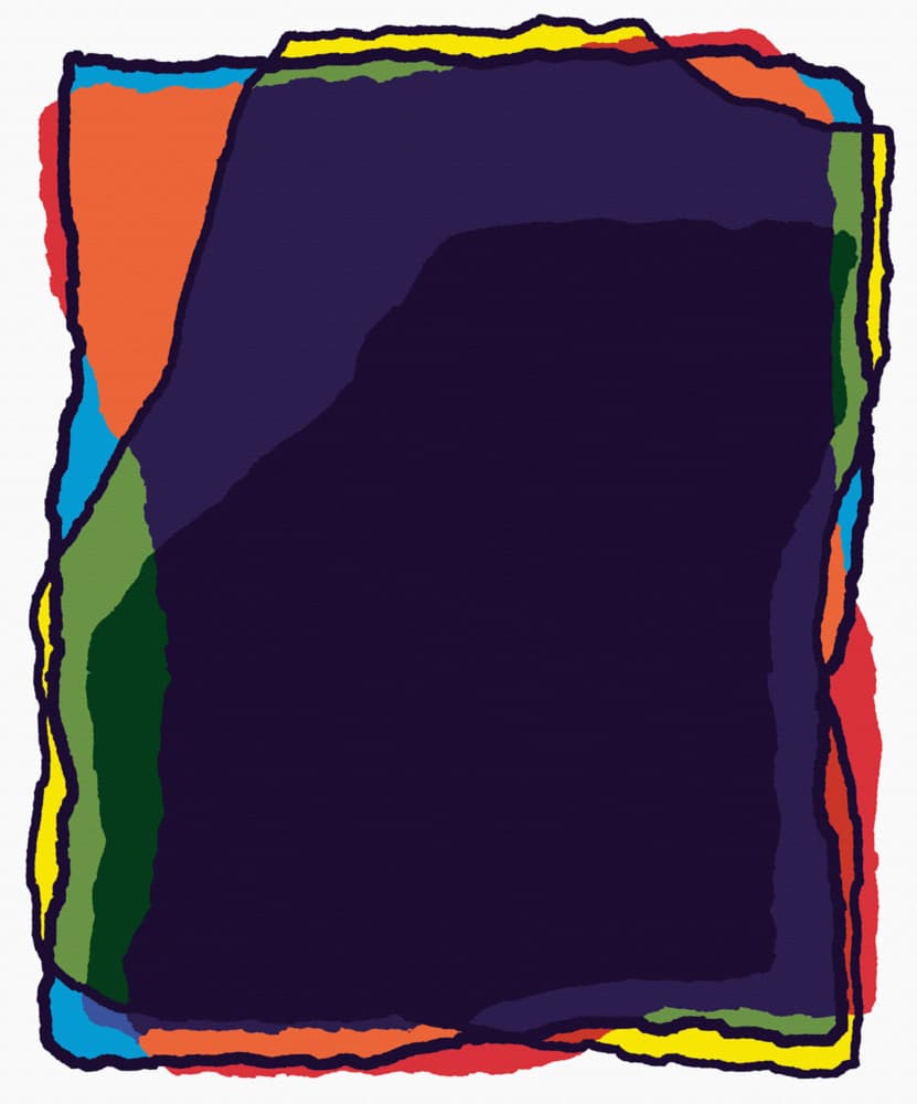 Vibrant Abstract Layers by Rafa Mateo — canvas wall art