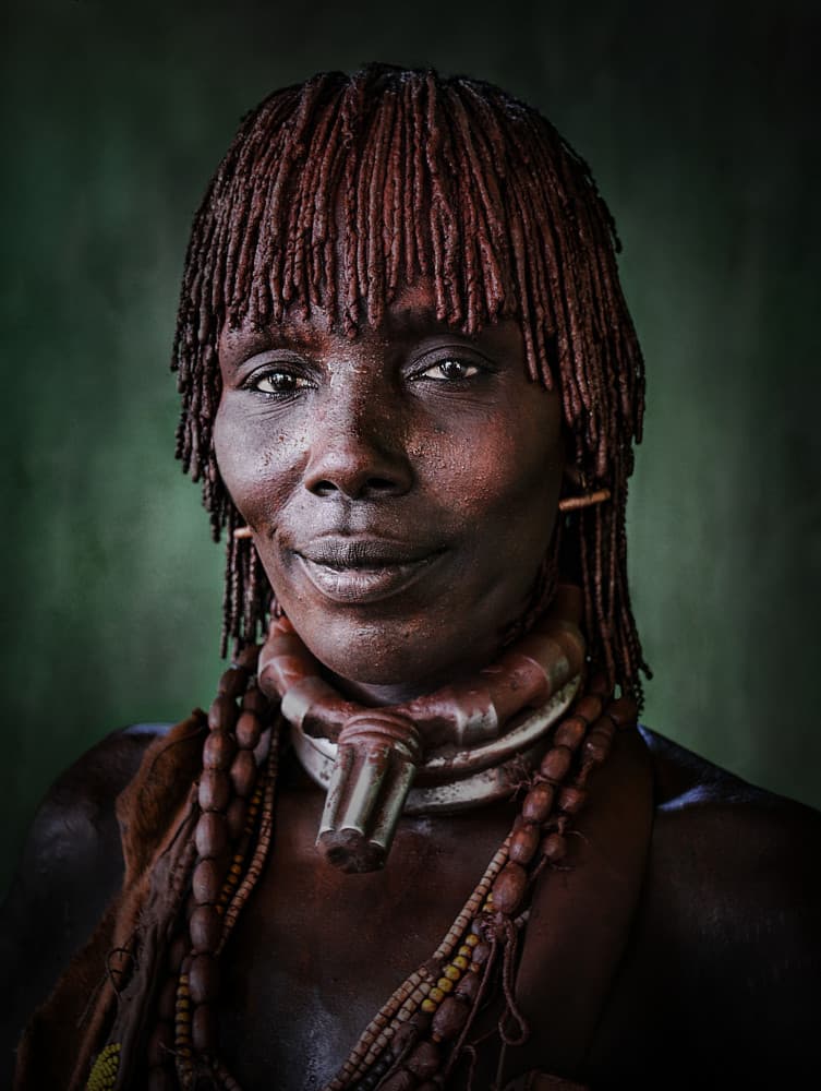 Gentle African Portrait by Irene Perovich — canvas wall art