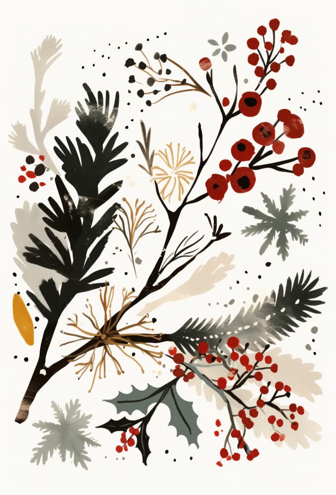Winter Blossom Woodlands by Treechild — canvas wall art